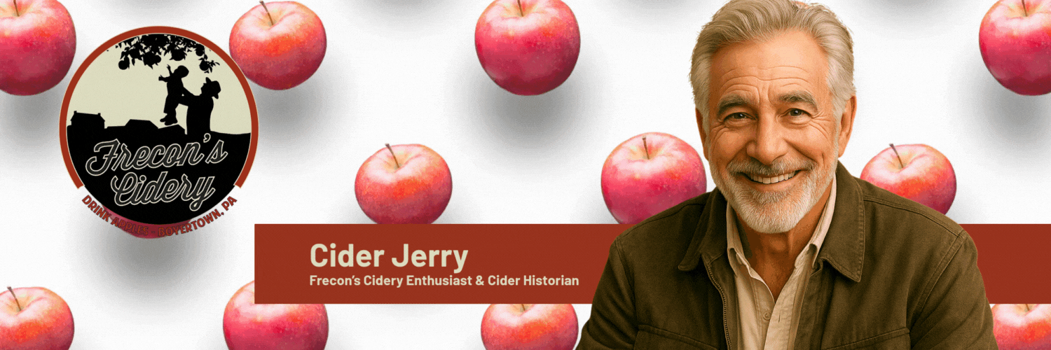 Cider Jerry Banner Big Head Left